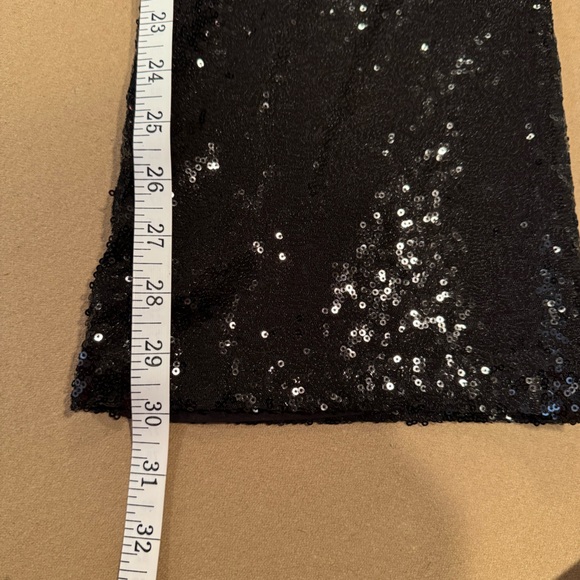 Open Edit Black Sequin Flare Pants - Size Small - Picture 16 of 16